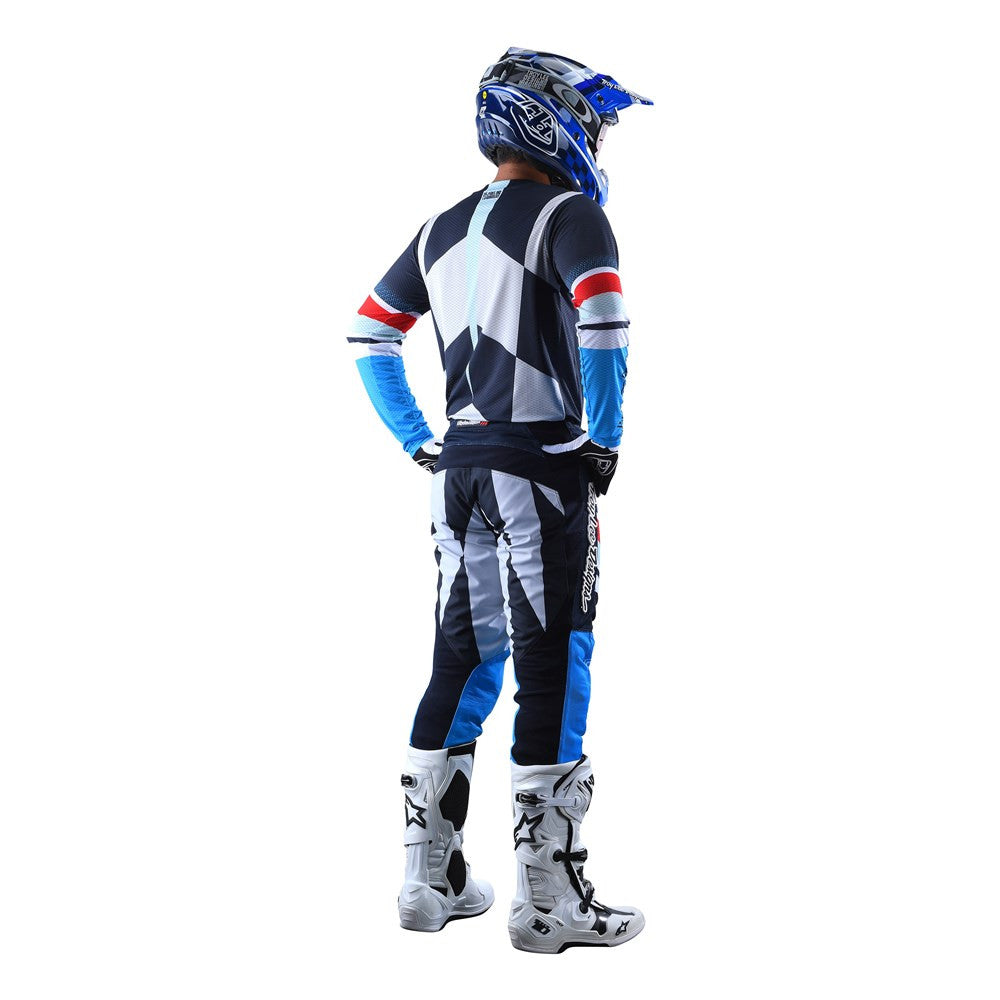 Troy Lee Designs 2022 GP Air Jersey and Pant Combo Warped Blue/Red