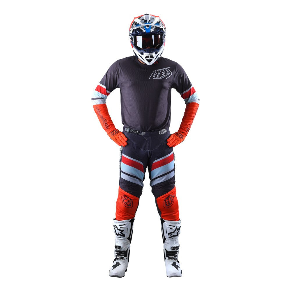 Troy Lee Designs 2022 GP Air Jersey and Pant Combo Warped Charcoal/Orange