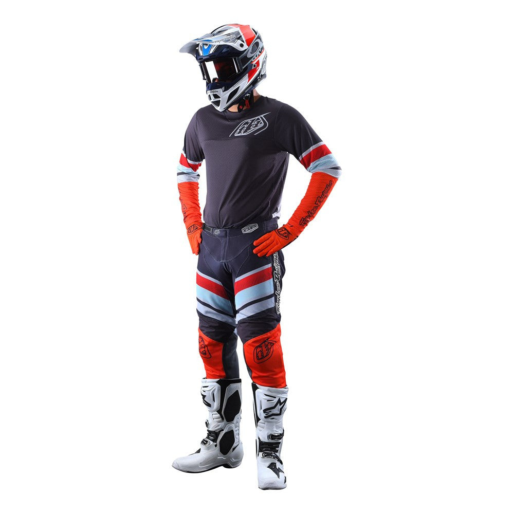 Troy Lee Designs 2022 GP Air Jersey and Pant Combo Warped Charcoal/Orange