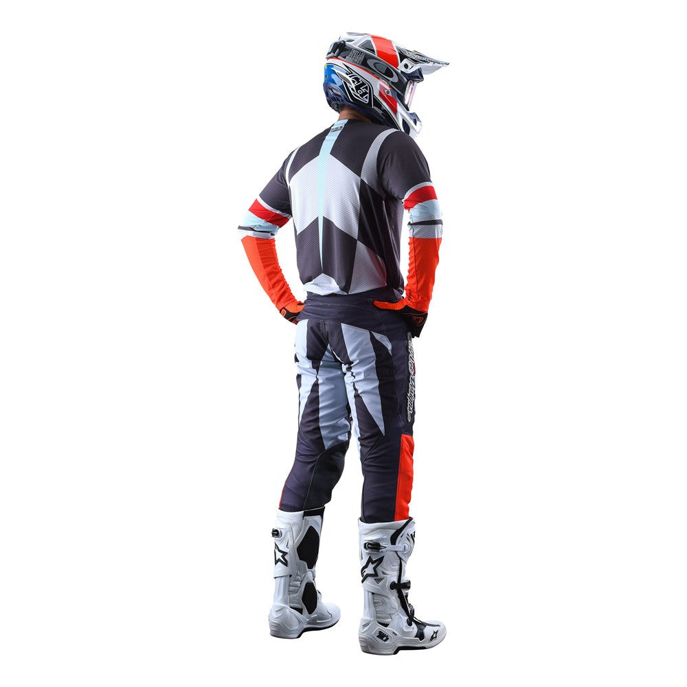 Troy Lee Designs 2022 GP Air Jersey and Pant Combo Warped Charcoal/Orange