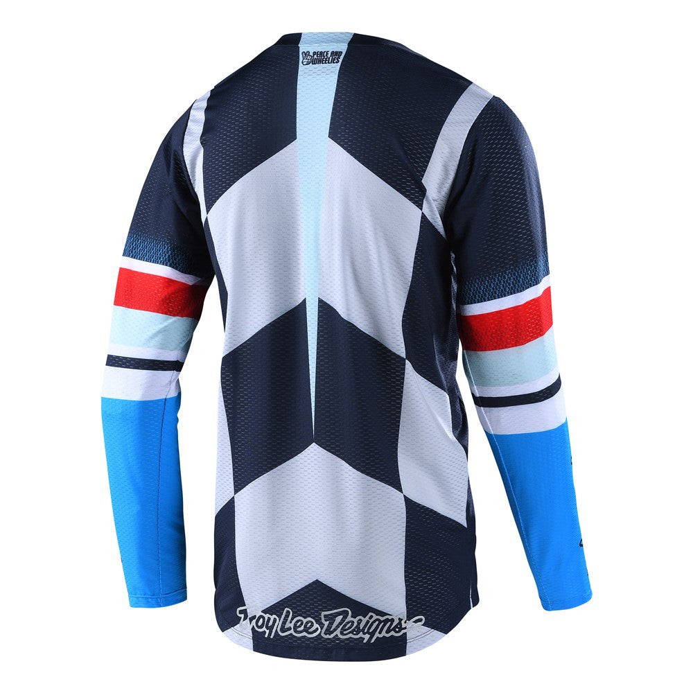 Troy Lee Designs 2022 GP Air Jersey and Pant Combo Warped Blue/Red