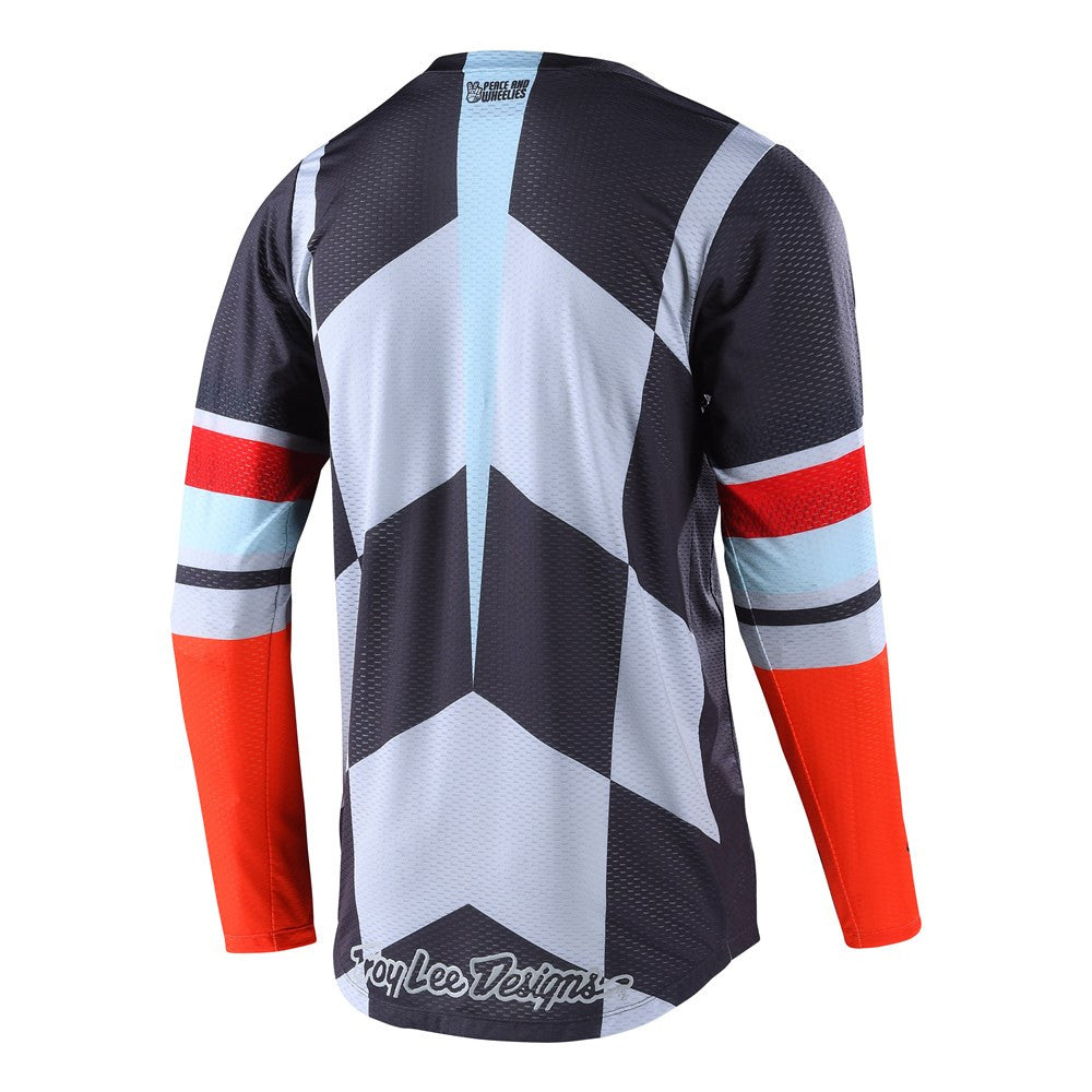 Troy Lee Designs 2022 GP Air Jersey and Pant Combo Warped Charcoal/Orange