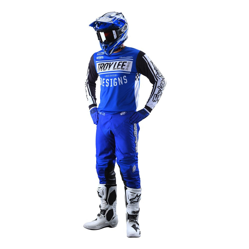 Troy Lee Designs 2022 GP Jersey and Pant Combo Race 81 Blue