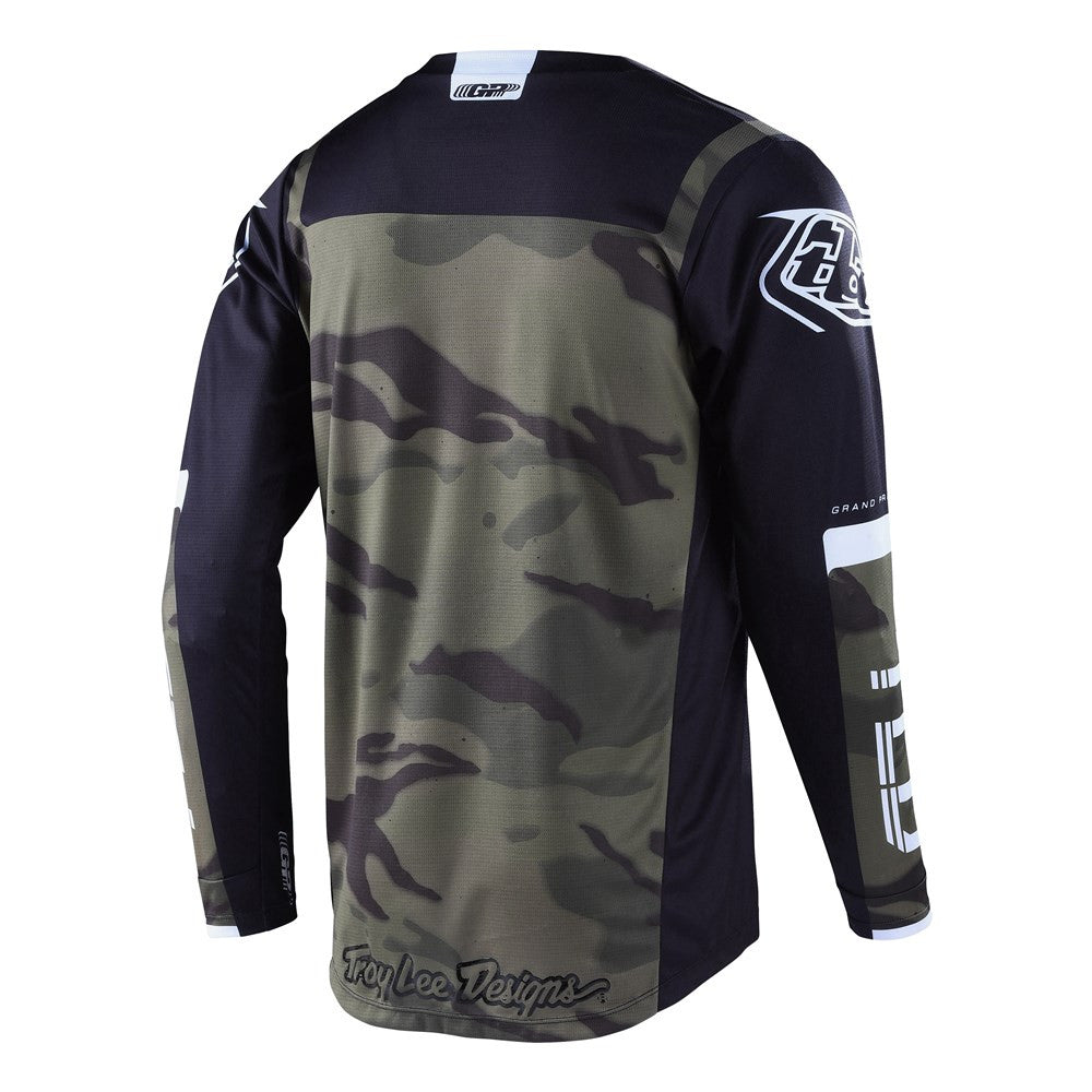 Troy Lee Designs 2022 GP Jersey and Pant Combo Brazen Camo Green