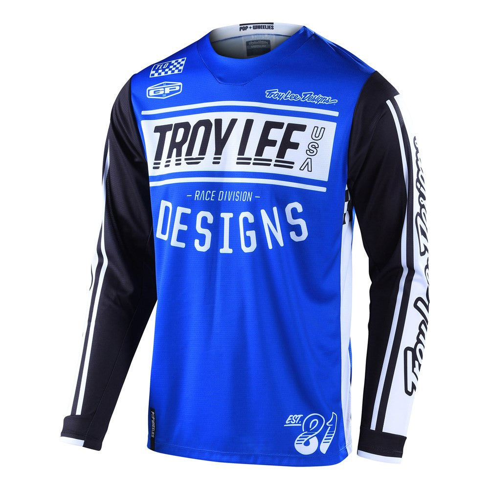 Troy Lee Designs 2022 GP Jersey and Pant Combo Race 81 Blue