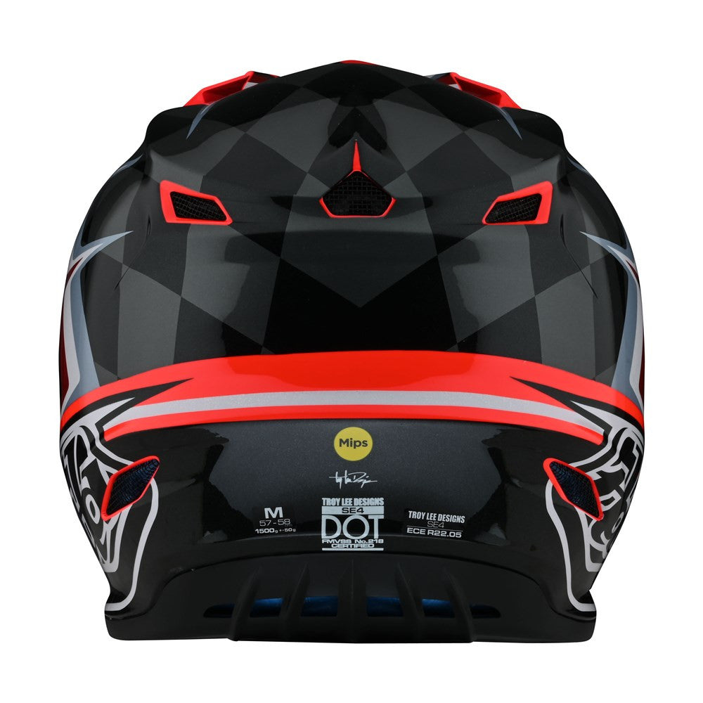 Troy Lee Designs SE4 Polyacrylite Offroad Helmet with MIPS Warped