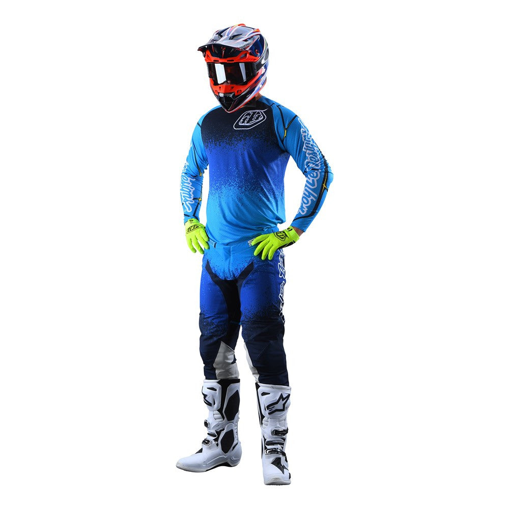 Troy Lee Designs 2022 SE Pro Air Jersey and Pant Combo Webstar Navy/Blue