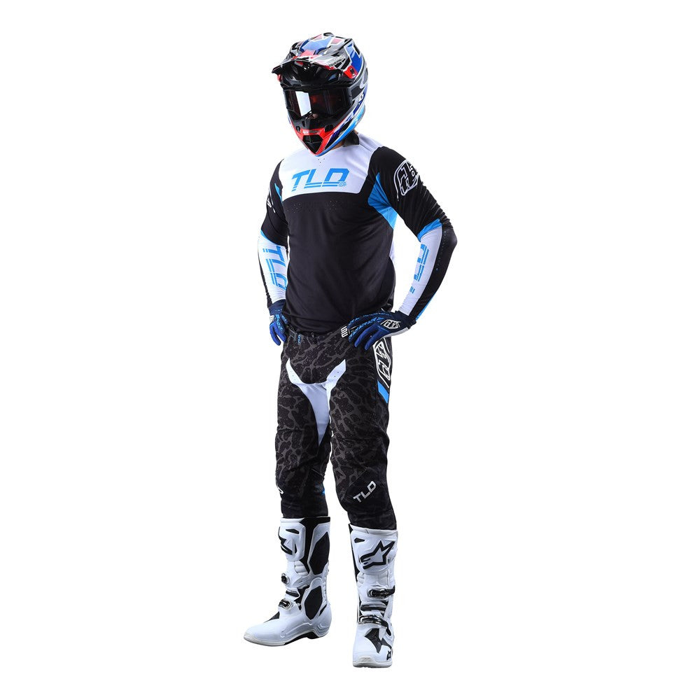 Troy Lee Designs 2022 SE Pro Jersey and Pant Combo Fractura Black/Blue