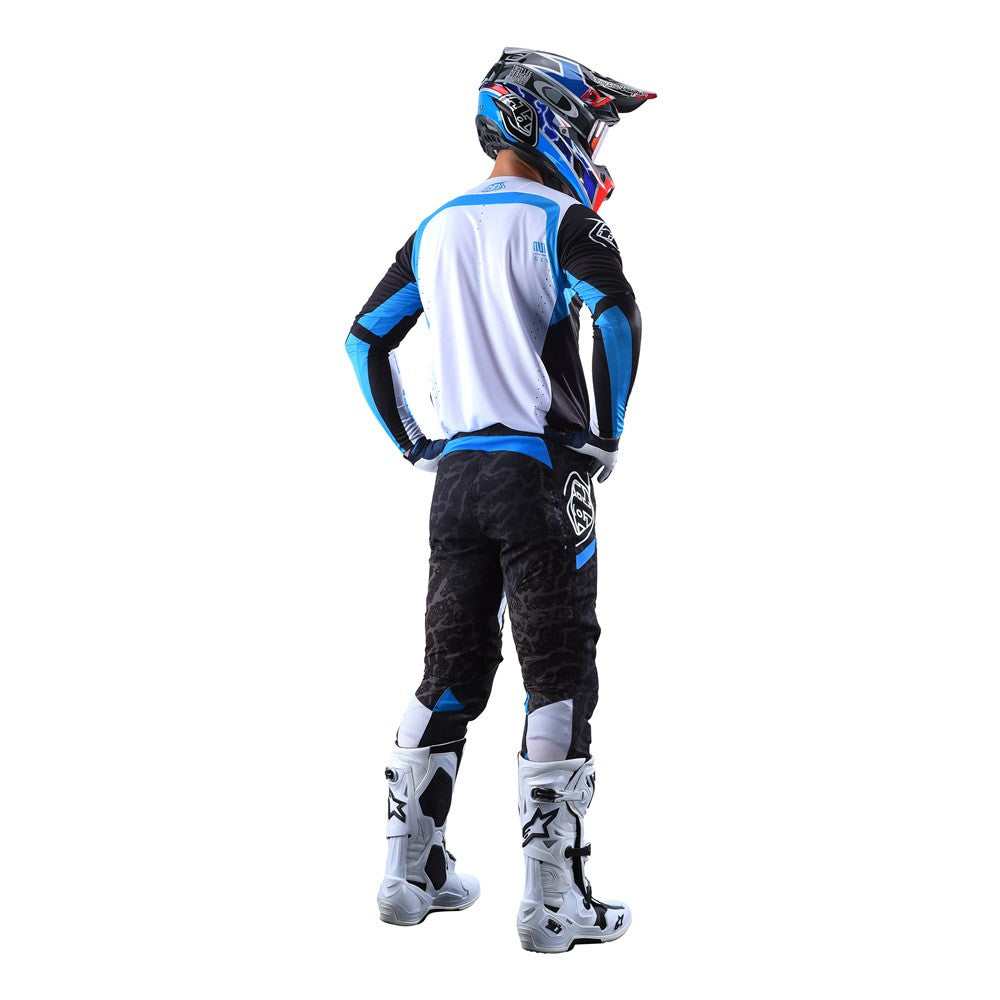 Troy Lee Designs 2022 SE Pro Jersey and Pant Combo Fractura Black/Blue
