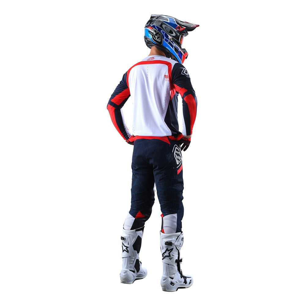 Troy Lee Designs 2022 SE Pro Jersey and Pant Combo Fractura Navy/Red
