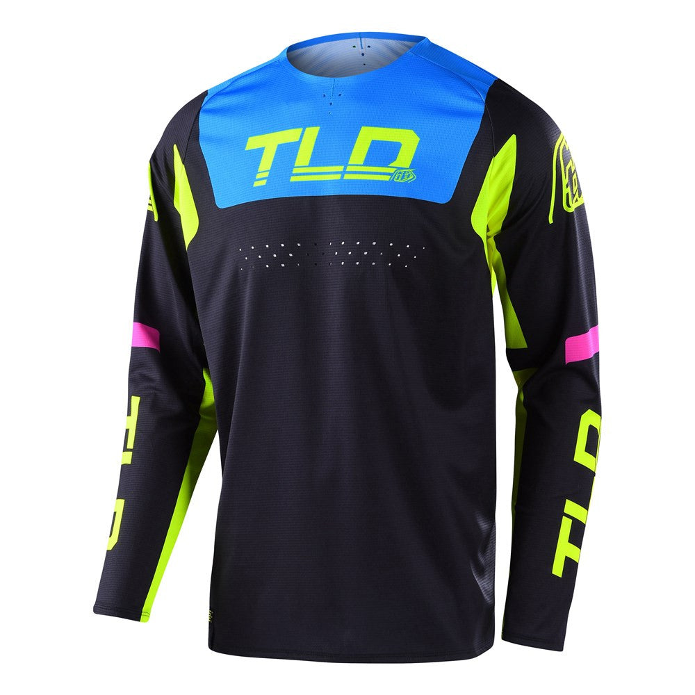Troy Lee Designs 2022 SE Pro Jersey and Pant Combo Fractura Black/Yellow