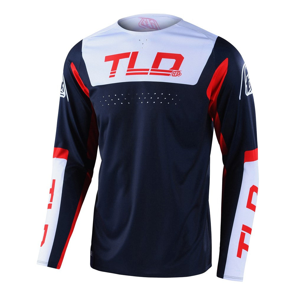 Troy Lee Designs 2022 SE Pro Jersey and Pant Combo Fractura Navy/Red