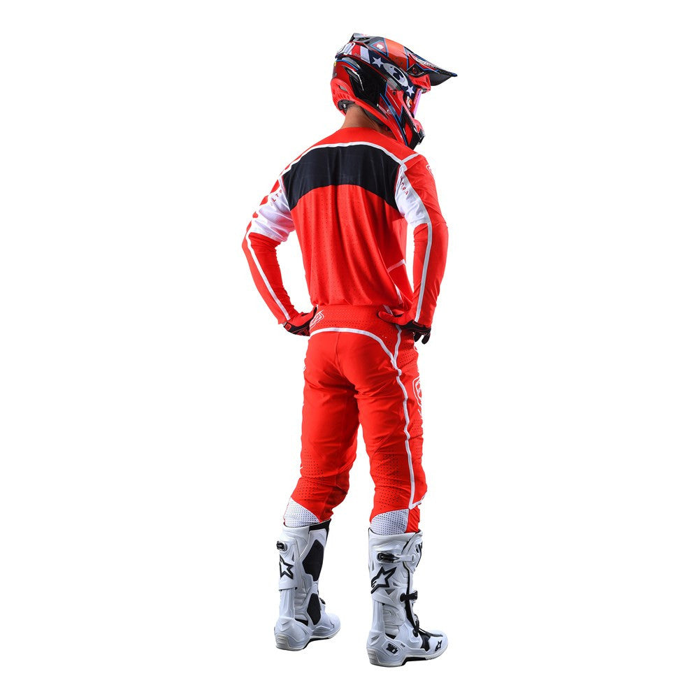 Troy Lee Designs 2022 SE Ultra Jersey and Pant Combo Lines Red/White