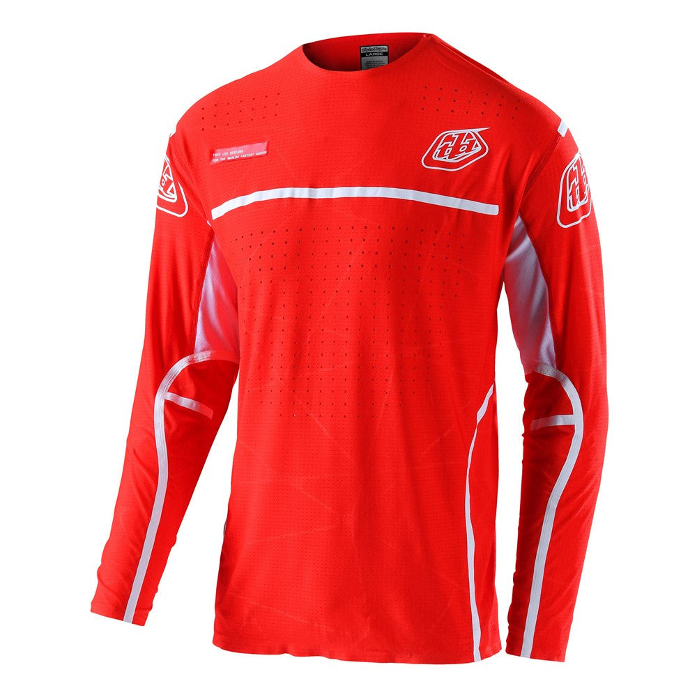 Troy Lee Designs 2022 SE Ultra Jersey and Pant Combo Lines Red/White