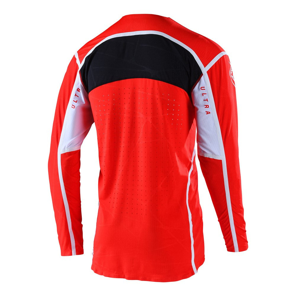 Troy Lee Designs 2022 SE Ultra Jersey and Pant Combo Lines Red/White