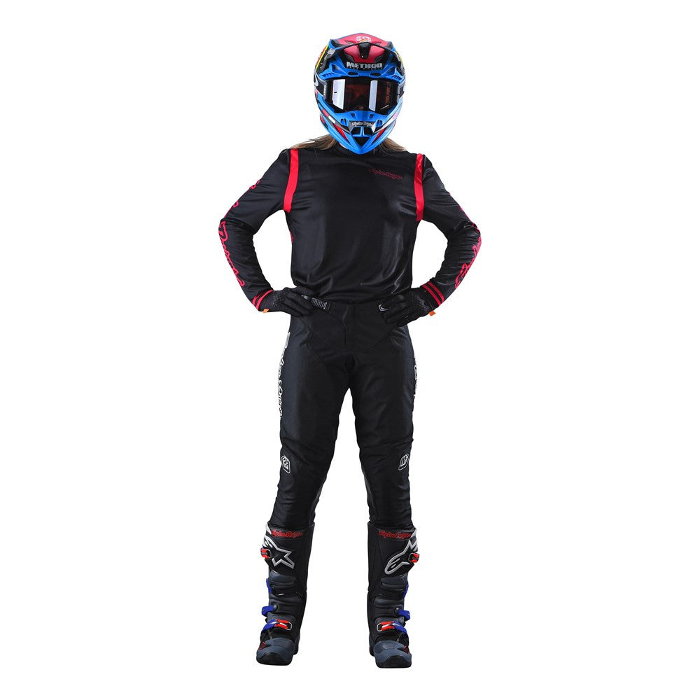 Troy Lee Designs 2023 Womens GP Jersey and Pant Combo Mono Black/Red