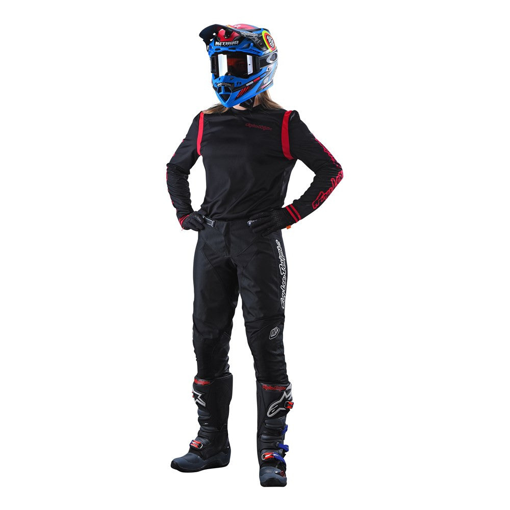 Troy Lee Designs 2023 Womens GP Jersey and Pant Combo Mono Black/Red