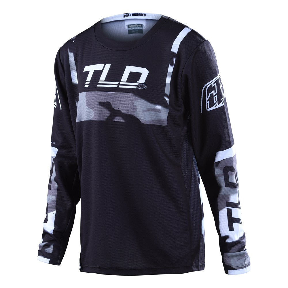 Troy Lee Designs 2022 Youth GP Jersey and Pant Combo Brazen Camo Grey