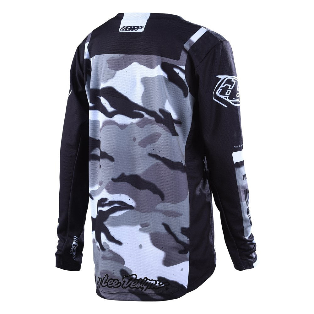 Troy Lee Designs 2022 Youth GP Jersey and Pant Combo Brazen Camo Grey