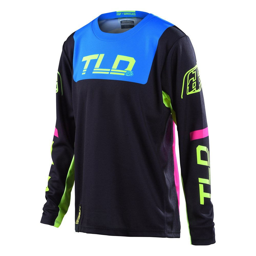 Troy Lee Designs 2022 Youth GP Jersey and Pant Combo Fractura Black/Yellow