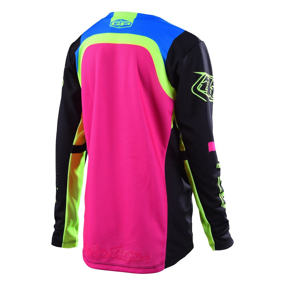 Troy Lee Designs 2022 Youth GP Jersey and Pant Combo Fractura Black/Yellow