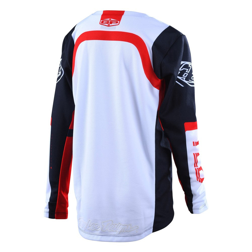 Troy Lee Designs 2022 Youth GP Jersey and Pant Combo Fractura Navy/Red