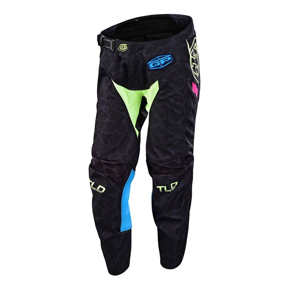 Troy Lee Designs 2022 Youth GP Jersey and Pant Combo Fractura Black/Yellow