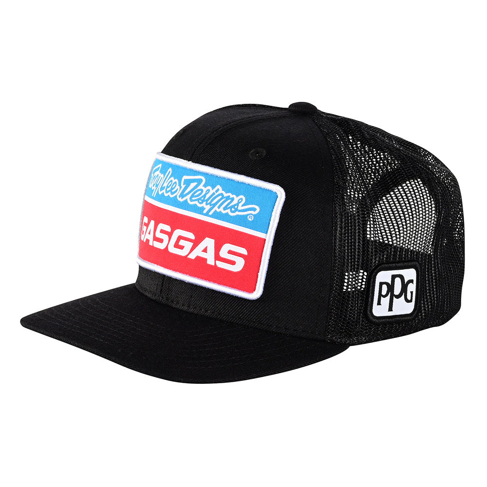 Troy Lee Designs TLD GasGas Team Curved Snapback Hat Black