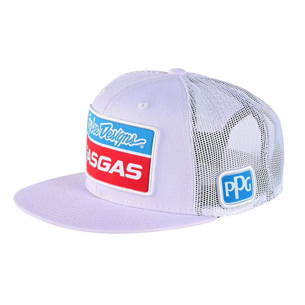 Troy Lee Designs TLD GasGas Team Snapback Hat White