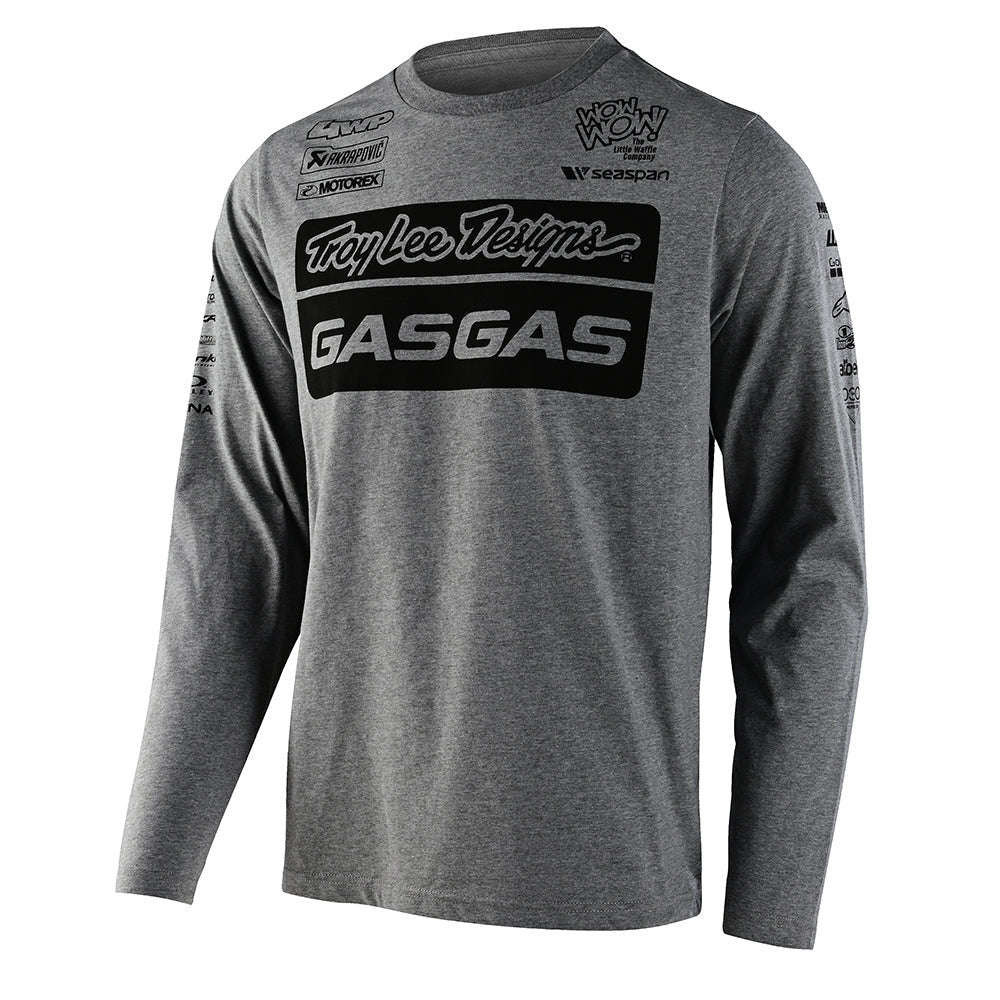 Troy Lee Designs TLD GasGas Team LS Tee Heather Gray