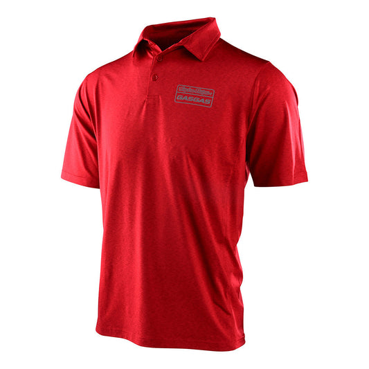 Troy Lee Designs TLD GasGas Team Core Polo Shirt Red/Heather