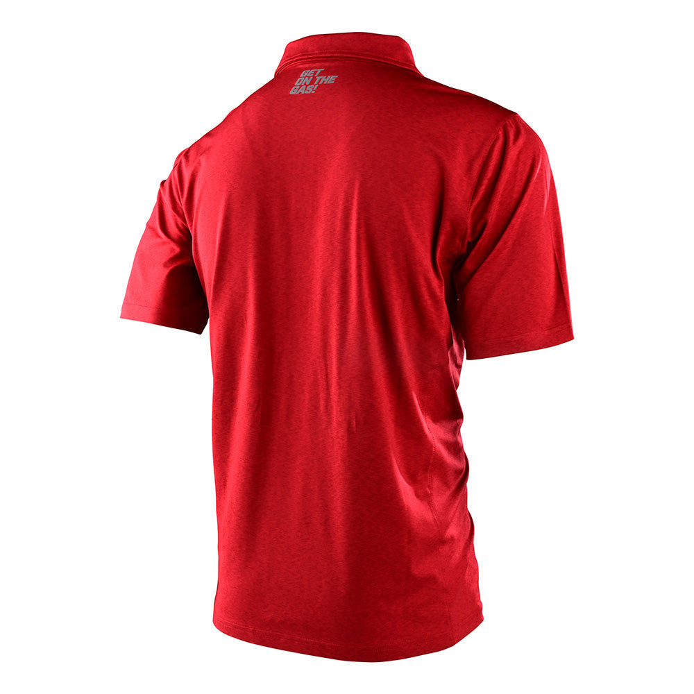 Troy Lee Designs TLD GasGas Team Core Polo Shirt Red/Heather