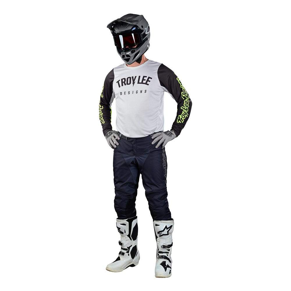 Troy Lee Designs 2023 GP Pro Boltz Jersey Mono Pant Combo - Fog/Flo Yellow