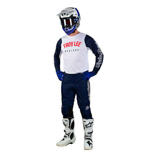 Troy Lee Designs 2023 GP Pro Boltz Jersey Mono Pant Combo - White/Navy