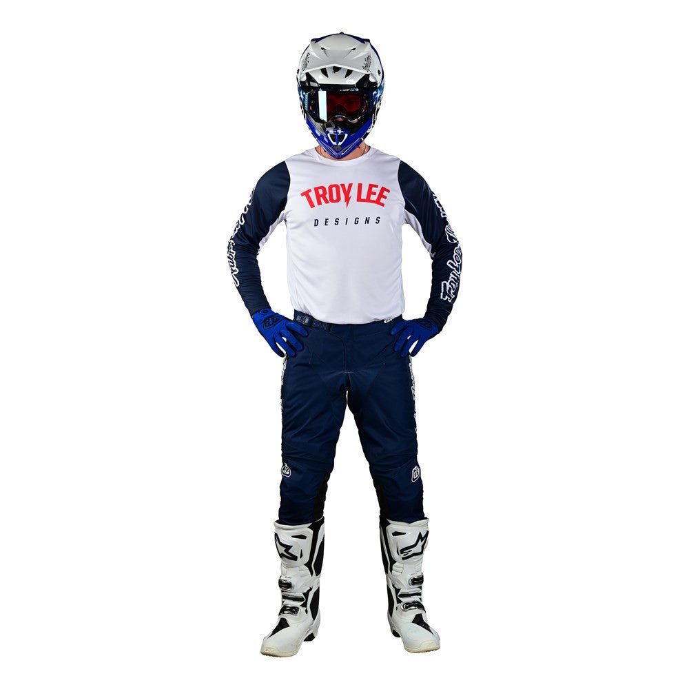 Troy Lee Designs 2023 GP Pro Boltz Jersey Mono Pant Combo - White/Navy