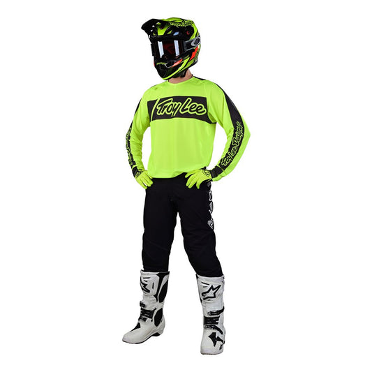 Troy Lee Designs 2023 SE Pro Air Vox Jersey Solo Pant Combo - Flo Yellow