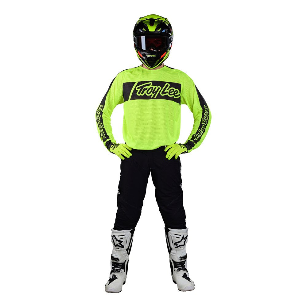 Troy Lee Designs 2023 SE Pro Air Vox Jersey Solo Pant Combo - Flo Yellow