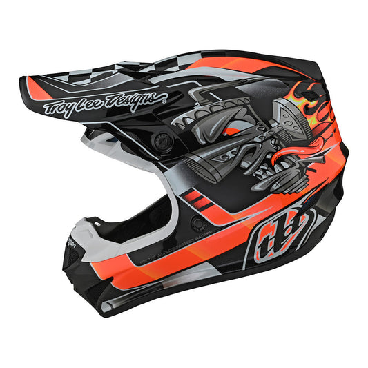 Troy Lee Designs 2023 Youth SE4 Polyacrylite Offroad MIPS Helmet - Carb