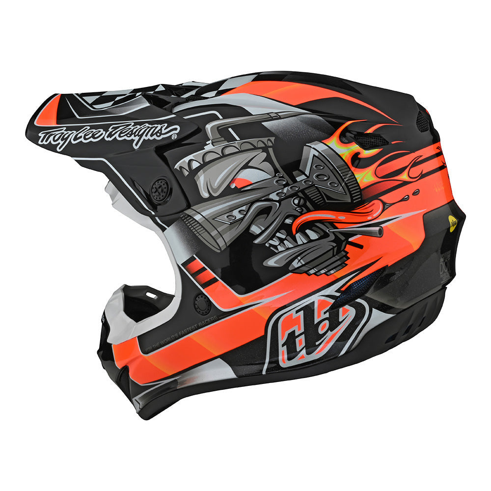 Troy Lee Designs 2023 Youth SE4 Polyacrylite Offroad MIPS Helmet - Carb