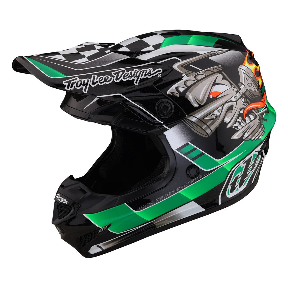 Troy Lee Designs 2023 SE4 Polyacrylite MIPS Helmet - Carb