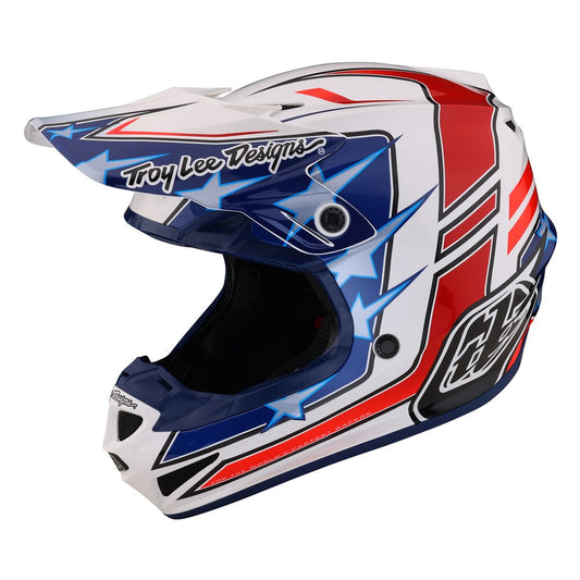 Troy Lee Designs SE4 Polyacrylite Offroad MIPS Helmet -  Flagstaff