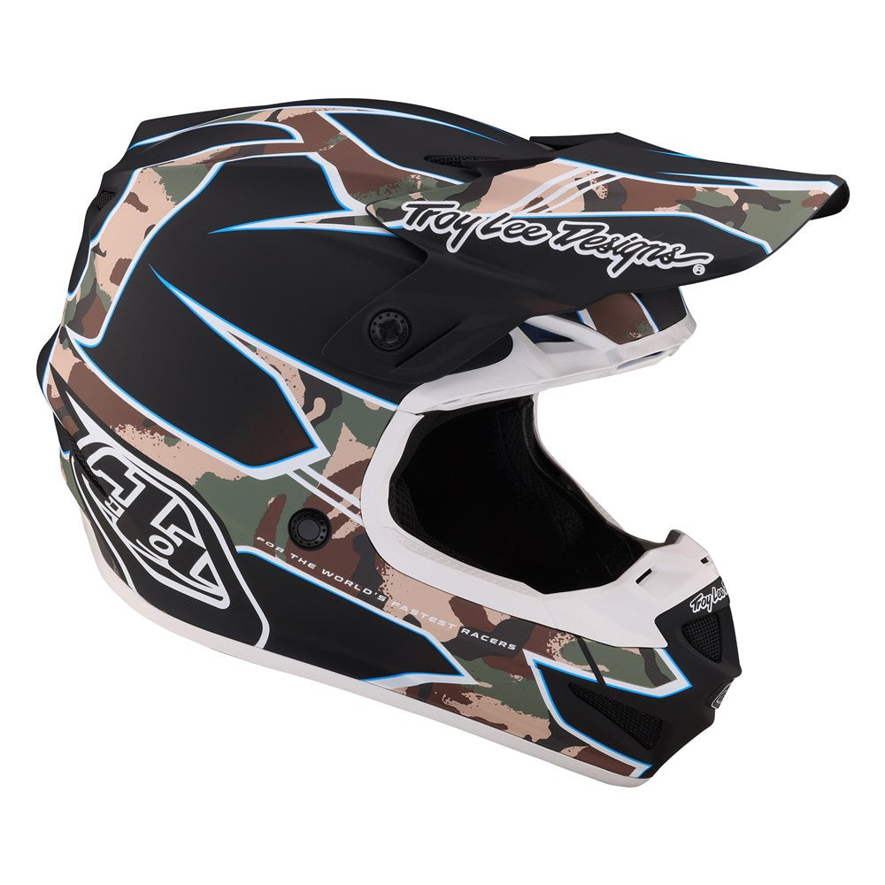Troy Lee Designs SE4 Polyacrylite Offroad MIPS Helmet -  Matrix