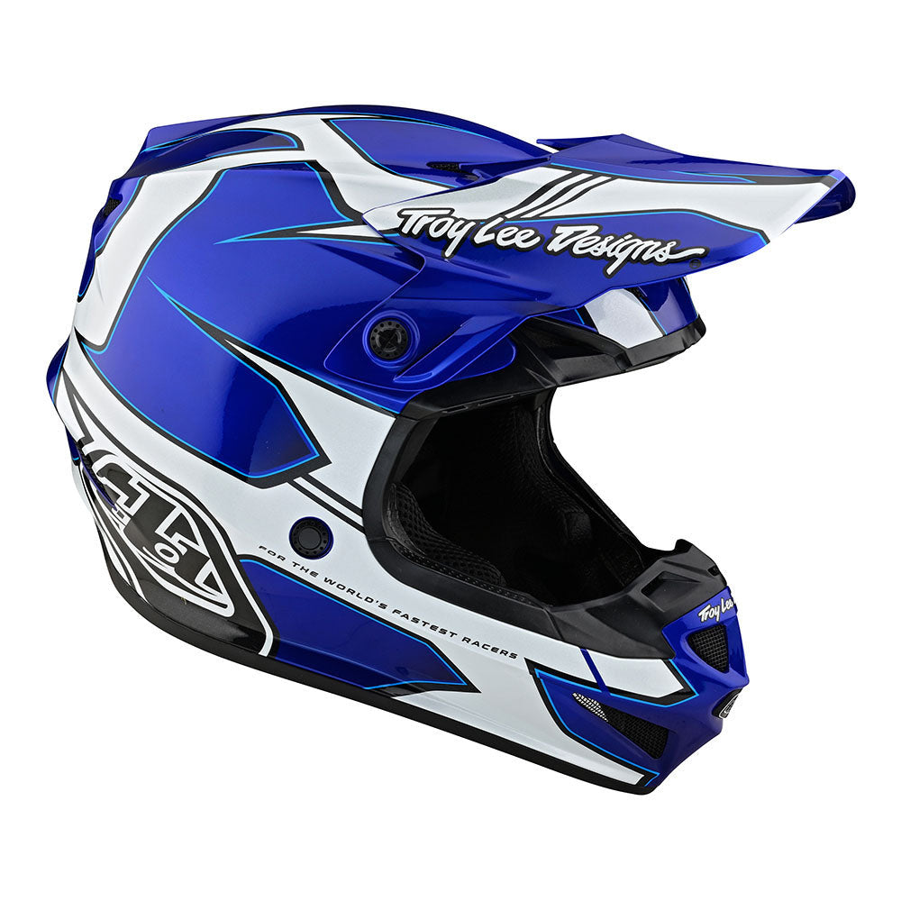 Troy Lee Designs 2023 Youth SE4 Polyacrylite Offroad MIPS Helmet - Matrix