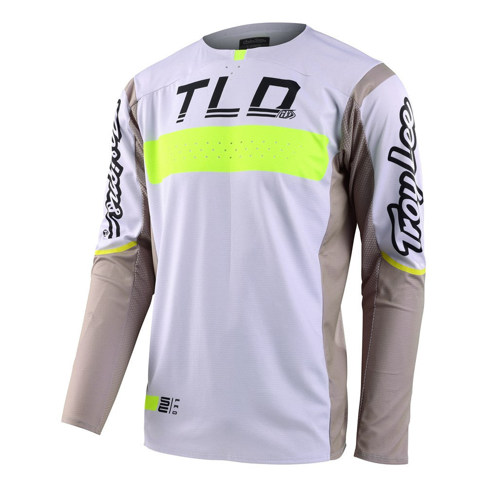 Troy Lee Designs 2023 SE Pro Grid Jersey Solo Pant Combo - Fog/Flo Yellow