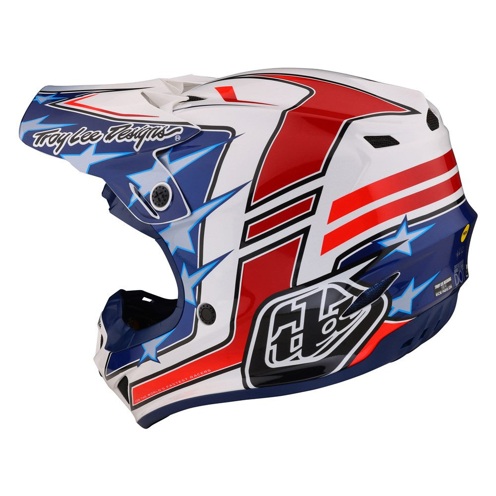 Troy Lee Designs 2023 Youth SE4 Polyacrylite Offroad MIPS Helmet - Flagstaff
