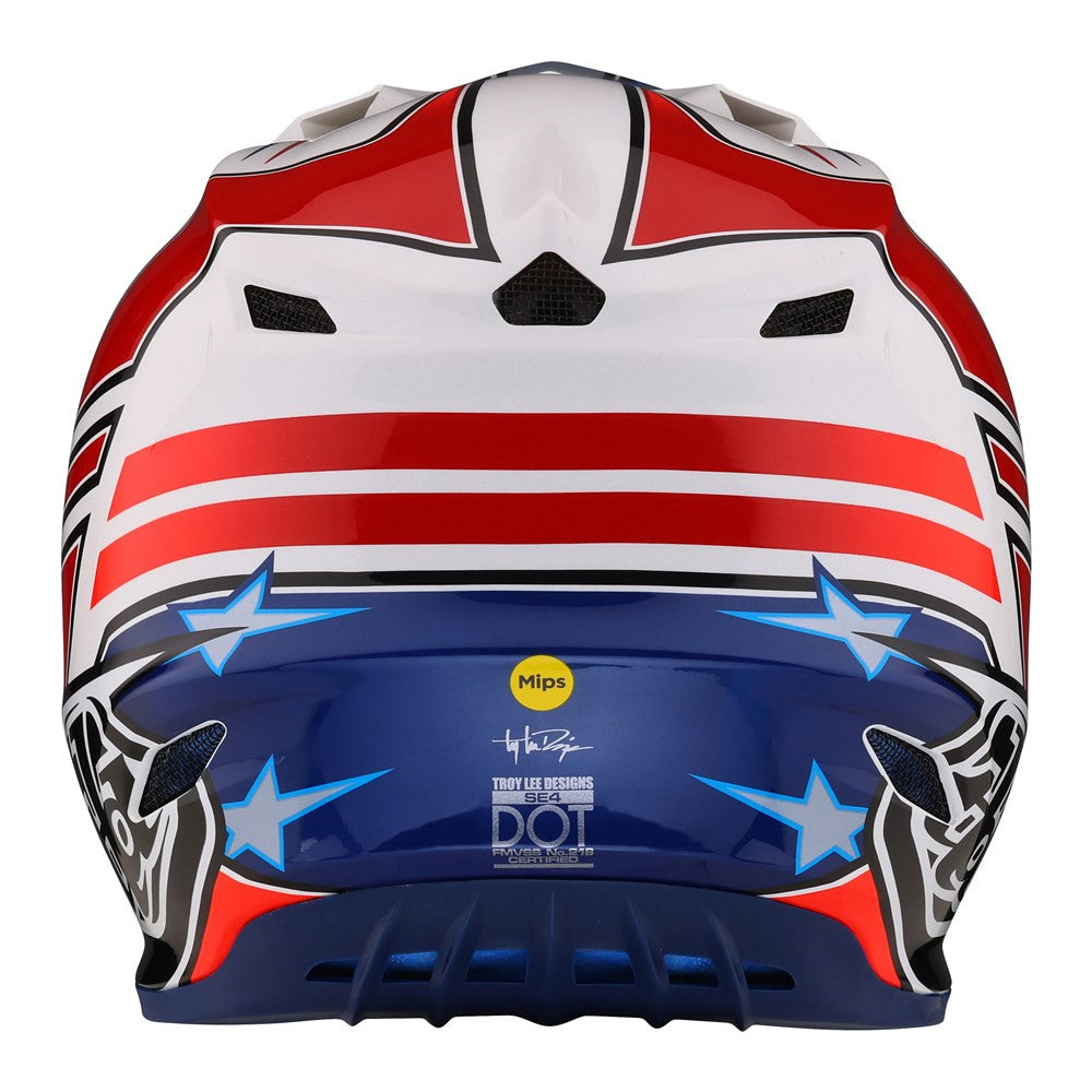 Troy Lee Designs 2023 Youth SE4 Polyacrylite Offroad MIPS Helmet - Flagstaff