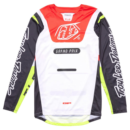 Troy Lee Designs 2024 GP Pro Jersey Blends White/Glo Red