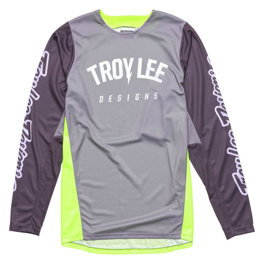 Troy Lee Designs 2024 Youth GP Pro Jersey Boltz Silver/Glo Green