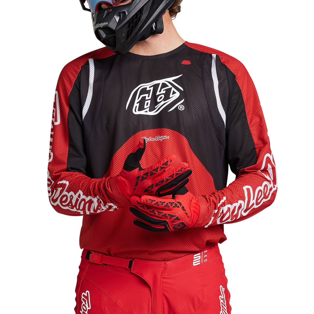 Troy Lee Designs 2024 SE Pro Air Jersey Pinned Red