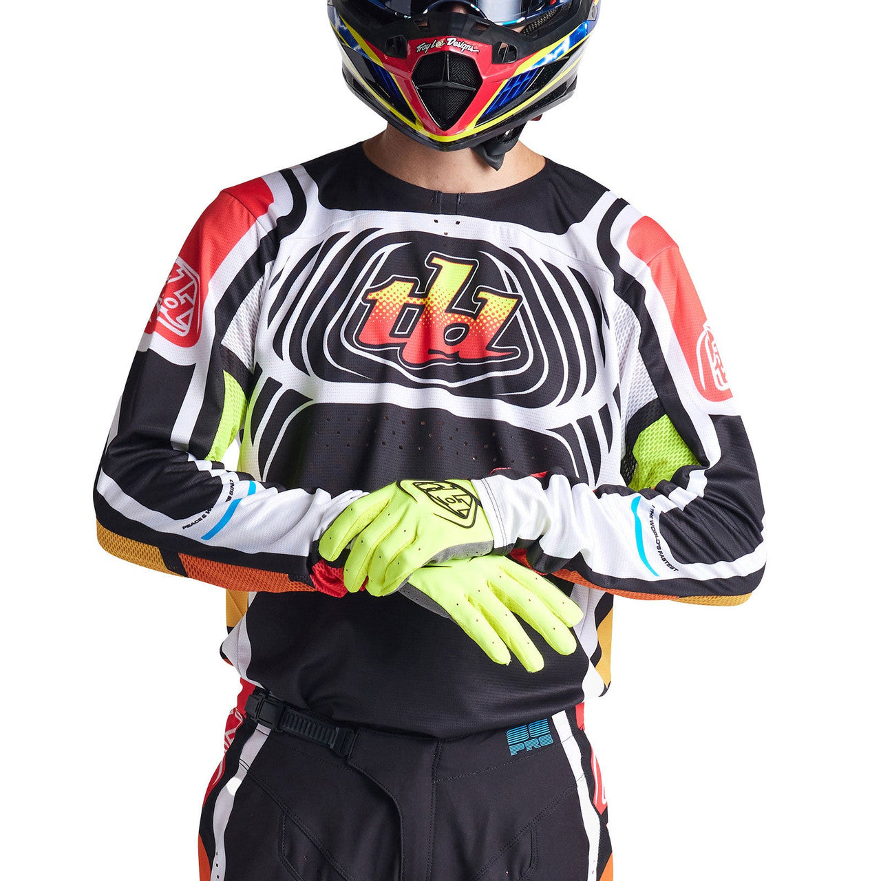 Troy Lee Designs 2024 SE Pro Jersey Wavez Black/Multi